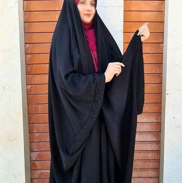 عکس چادر لبنانی نقابدار