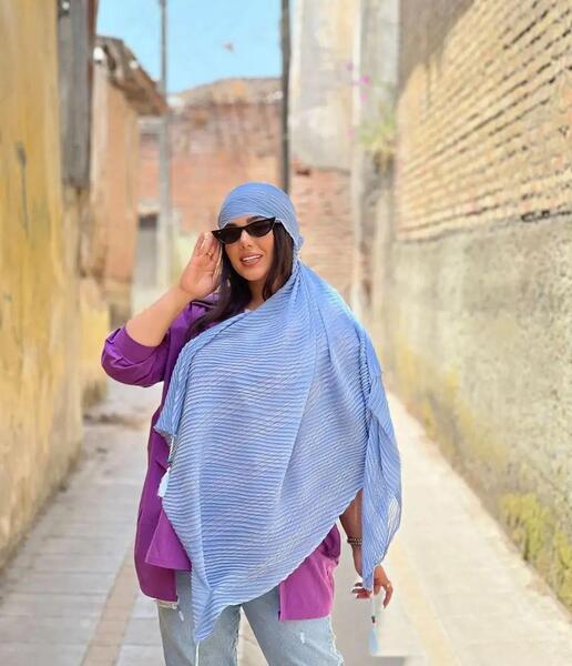 عکس شال ابی کاربنی