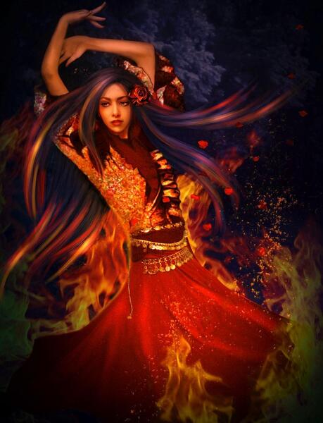 عکس چهارشنبه سوری دخترانه