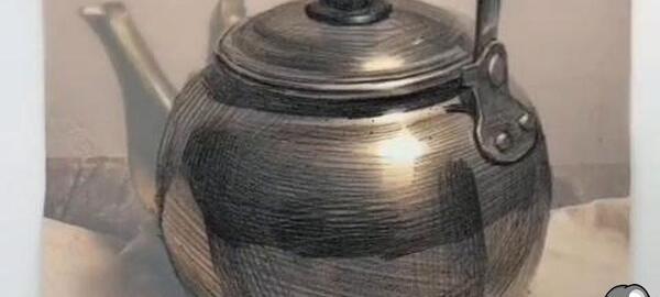 عکس ظروف سیاه قلم