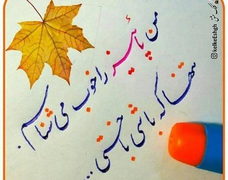 عکس نوشته کجا میری