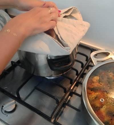 عکس غذا روی گاز