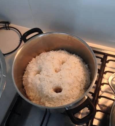 عکس غذا روی گاز