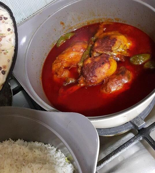 عکس غذا روی گاز