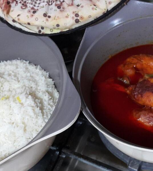 عکس غذا روی گاز