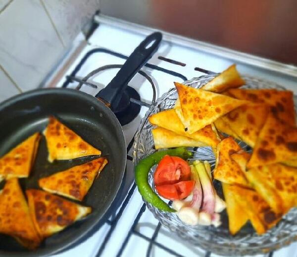 عکس غذا روی گاز