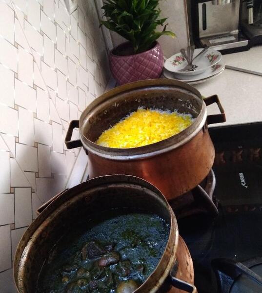 عکس غذا روی گاز