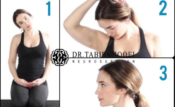 عکس ورزش دیسک گردن