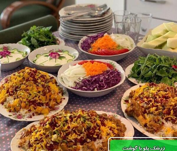 عکس زرشک پلو با گوشت قرمز