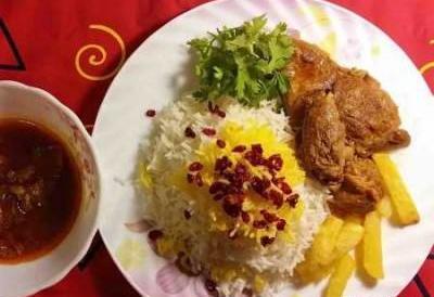 عکس زرشک پلو با گوشت قرمز