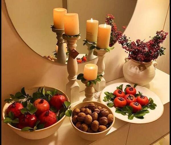 عکس ایده برای چیدن میز شب یلدا
