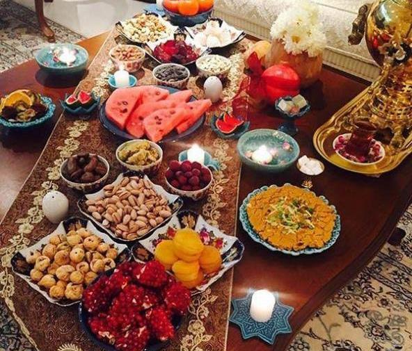 عکس ایده برای چیدن میز شب یلدا
