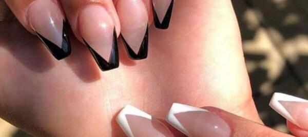 عکس مدلهای فرنچ ناخن کوتاه