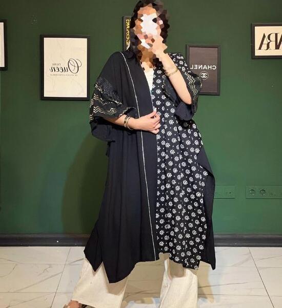عکس مانتو اسپرت مشکی