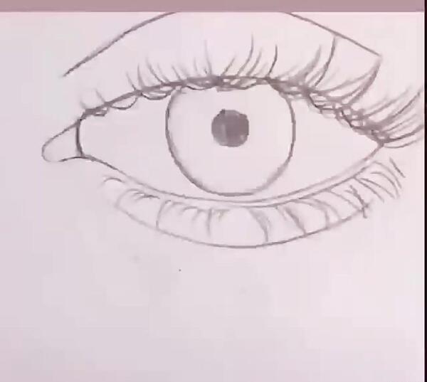 عکس طراحی ساده چشم