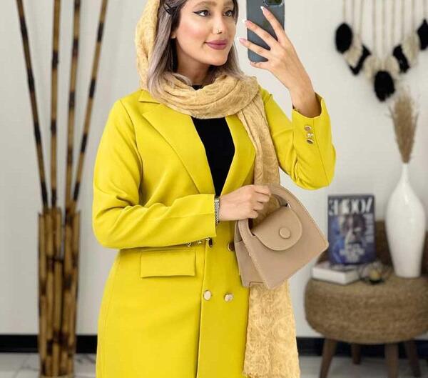 عکس مانتو کتی زرد