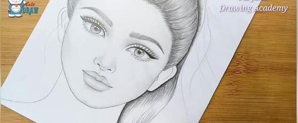 عکس نقاشی دخترانه صورت دختر