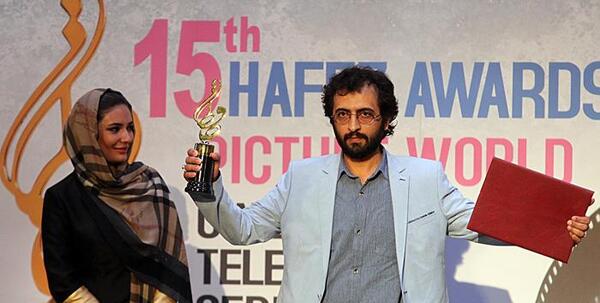 عکسهای بهرام رادان در جشن حافظ