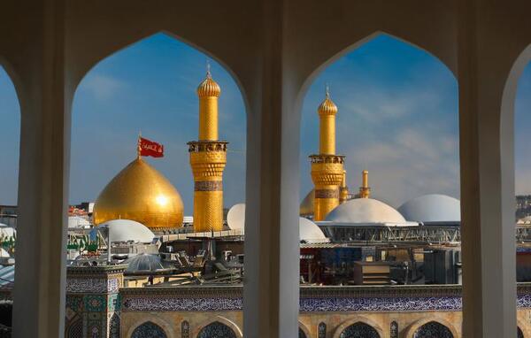 عکس حرم امام رضا و امام حسین