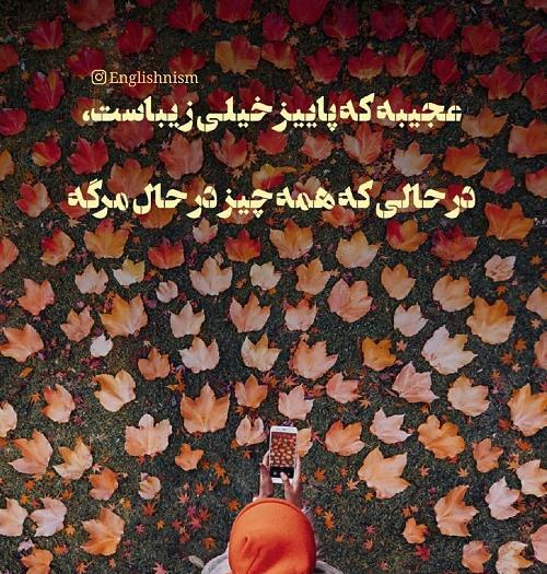 عکس نوشته انگلیسی درباره پاییز