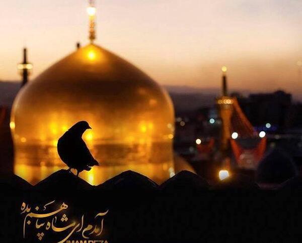 عکس نوشته امام رضا برای پروفایل