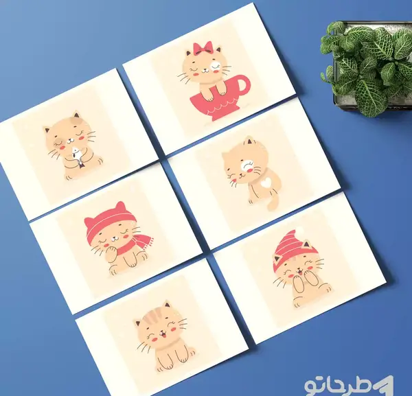 عکس وکتور گربه