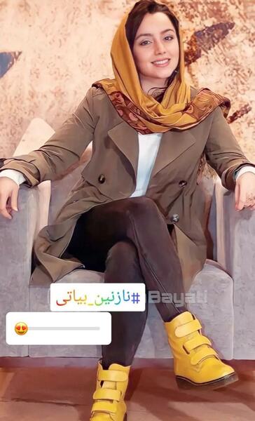 عکس نوشته نازنین بیاتی در مانکن