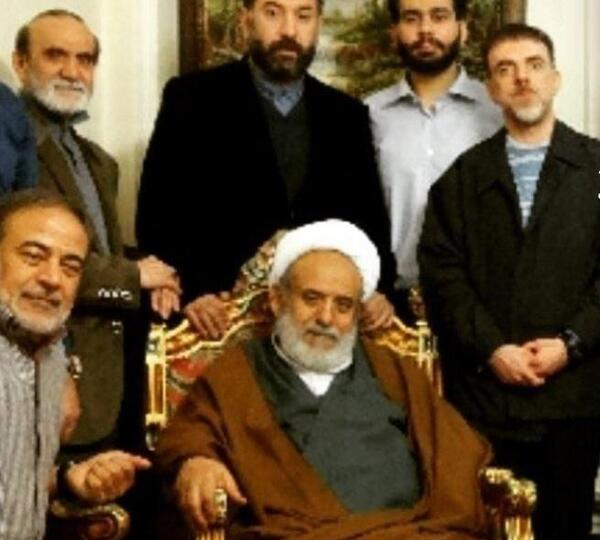 عکس شیخ حسین انصاریان با علی انصاریان