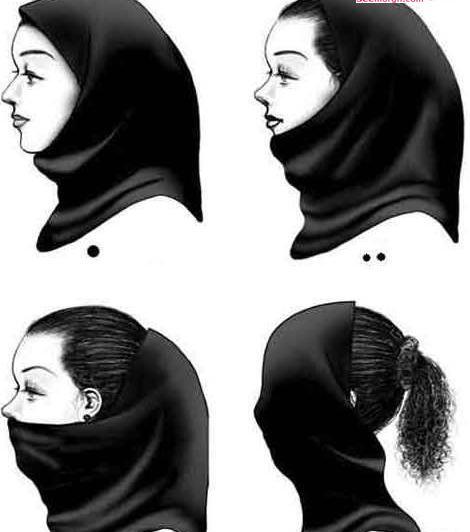 عکس با مقنعه