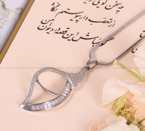 عکس گردنبند نقره دخترانه