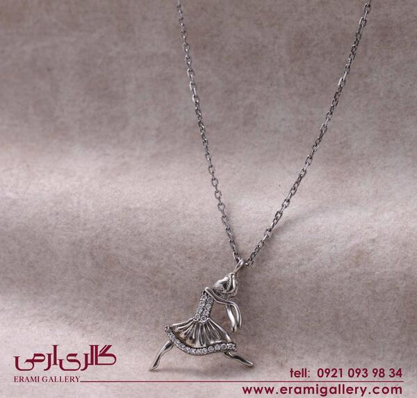 عکس گردنبند نقره دخترانه