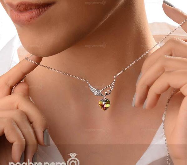 عکس گردنبند نقره دخترانه