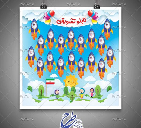 عکس نقاشی کودکانه طرح تشویقی