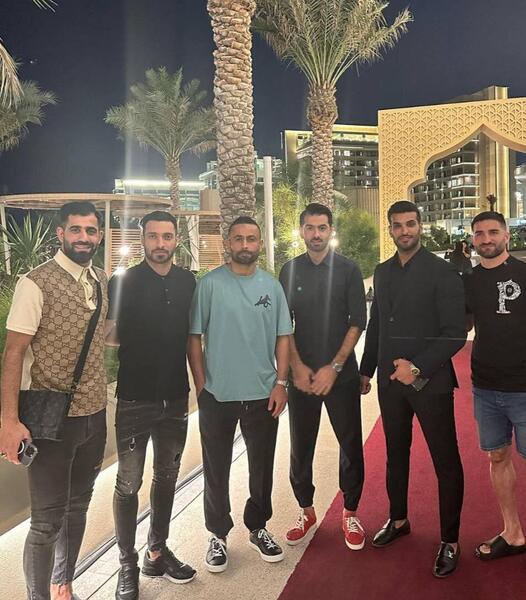 عکس پرسپولیسی ها در قطر