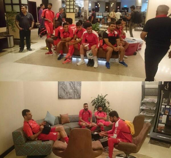 عکس پرسپولیسی ها در قطر