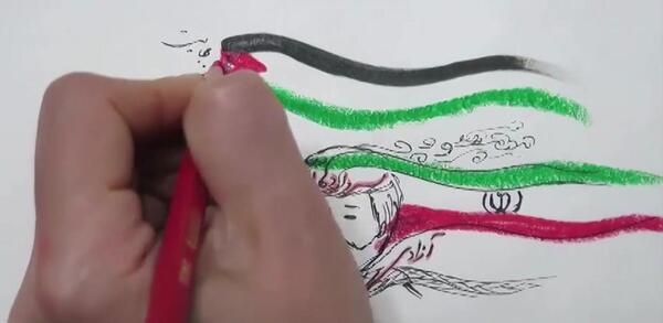 عکس نقاشی ساده از سردار سلیمانی