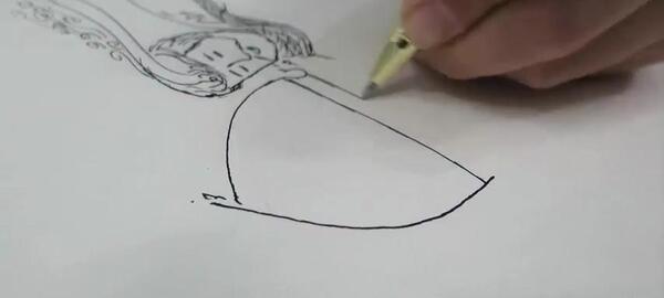عکس نقاشی ساده از سردار سلیمانی