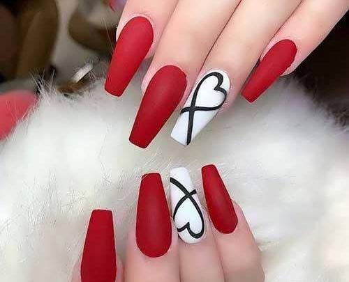 عکس طرح کاشت ناخن ضربان قلب