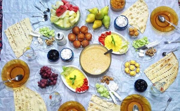 عکس سفره رمضان