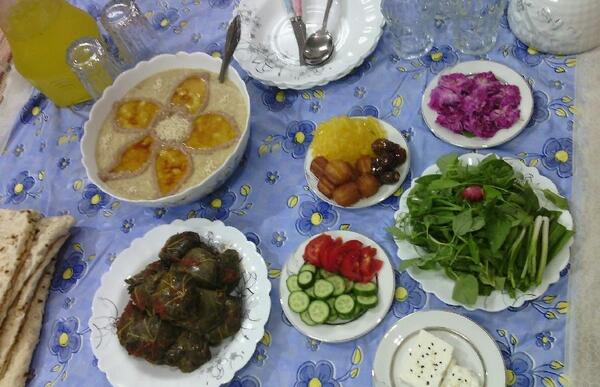 عکس سفره رمضان