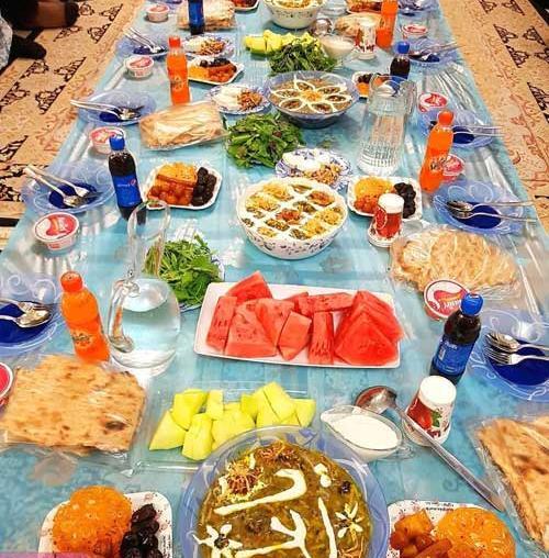 عکس سفره رمضان