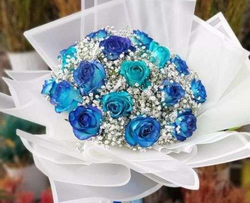 عکسهای دسته گل آبی