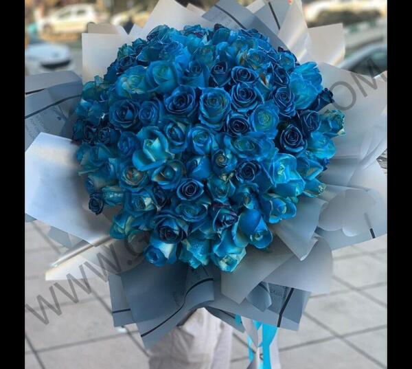 عکسهای دسته گل آبی