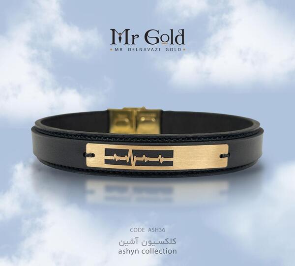 عکس دستبند چرم پسرانه