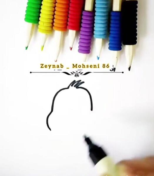 عکس نقاشی ساده و زیبا کبوتر