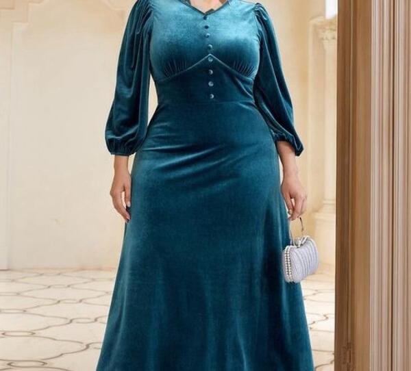 عکس لباس مجلسی زنانه چاق شیک