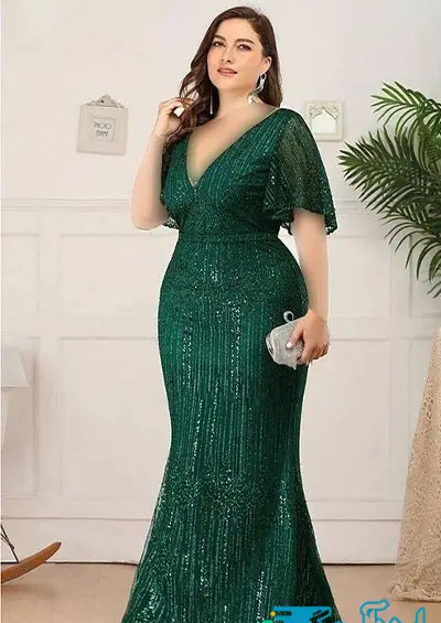 عکس لباس مجلسی زنانه چاق شیک