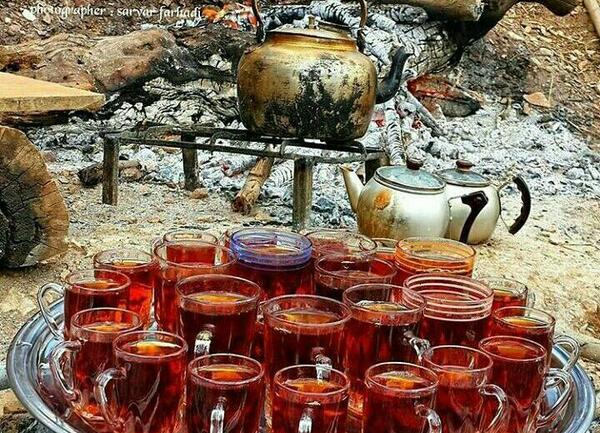 عکس چای صبحانه