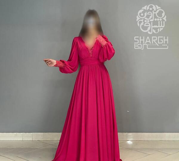 عکس لباس مجلسی گیپور و حریر