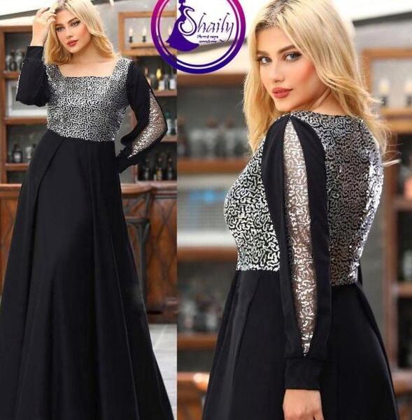 عکس لباس مجلسی گیپور و حریر